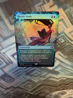 MTG Foil Rhystic Study NM Unplayed Wilds of Eldraine: Enchanting Tales - Image 4
