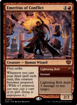 Emeritus of Conflict MTG SOS 113 NM Mythic - Image 1
