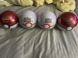 Pokemon Poke Ball Tin Unopened 4 Balls Total - Image 1