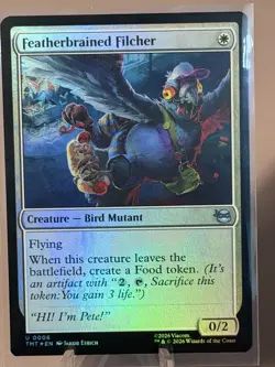Featherbrained Filcher - MTG Teenage Mutant Ninja Turtles - TMNT Foil - Image 1