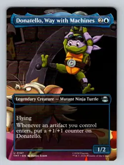 Donatello, Way with Machines (Borderless) U Teenage Mutant Ninja Turtles 197 NM - Image 1