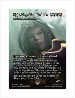 1x Kuja, Mage Manufacturer, Borderless Art, Magic MTG NM - Image 1