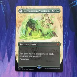 Germination Practicum MINT Borderless 296 Strixhaven SOS MTG Mythic Unplayed NM - Image 1