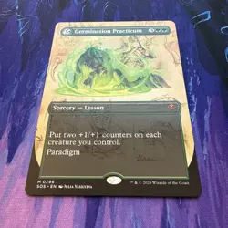 Germination Practicum MINT Borderless 296 Strixhaven SOS MTG Mythic Unplayed NM - Image 2