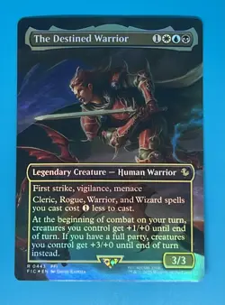 The Destined Warrior (Borderless) Commander: Final Fantasy Foil - Image 1
