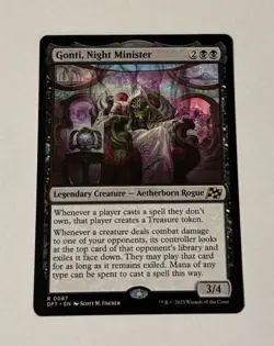 MTG Gonti Night Minister - Aetherdrift NM - Image 1
