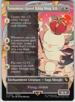 MTG TCG Summon: Good King Mog XII (Borderless) R Commander: FINAL FANTASY 194 - Image 1