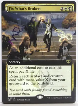 Fix What’s Broken [New, Near Mint] Extended Art {Secrets of Strixhaven} - Image 1