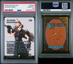 2025 MAGIC: THE GATHERING FINAL FANTASY THROUGH T AGES #0042 CLOUD STRIFE PSA 10 - Image 3