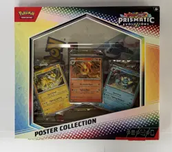 Pokemon TCG Prismatic Evolutions Tech Stickers & Poster Collection Bundle Sealed - Image 2