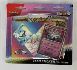 Pokemon TCG Prismatic Evolutions Tech Stickers & Poster Collection Bundle Sealed - Image 3