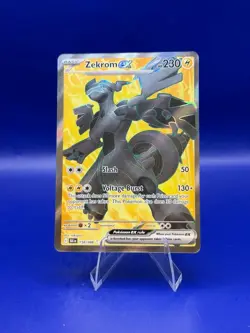 Pokemon TCG Zekrom EX Ultra Rare Holo Sv: Black Bolt 158/086 English - Image 1