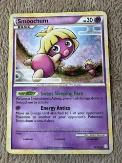 2010 Pokemon TCG HeartGold SoulSilver Smoochum Regular Non-Holo 30/123 LP/NM - Image 1