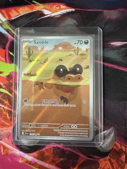 Pokemon Sandile 135/086 Sv: Black Bolt Illustration Rare Holo 70 HP Tighten Up - Image 1
