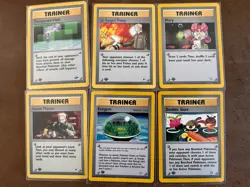 1st Edition Pokemon TCG Trainer Cards Lot Of 6 NM - Image 1