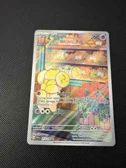 Pokemon TCG Fidough Scarlet & Violet Base Set Holo Illustration Card 213/198 - Image 1