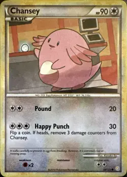 Chansey 58/123 Common HeartGold & SoulSilver Pokemon Lightly Played - Image 1