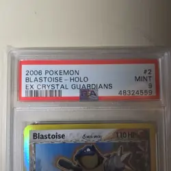 Pokemon TCG Blastoise Delta Species Holo EX Crystal Guardians 2/100 2006 PSA 9 - Image 4