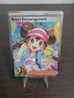 Rosa's Encouragement 123/088 SIR Perfect Order Pokemon Card Full Art Trainer - Image 1