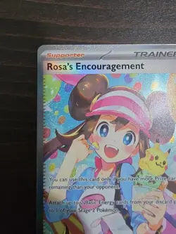 Rosa's Encouragement 123/088 SIR Perfect Order Pokemon Card Full Art Trainer - Image 3