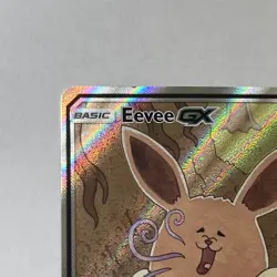 2019 Pokemon Sun & Moon Promo SM233 Eevee GX Holo Full Art Light Play LP - Image 2