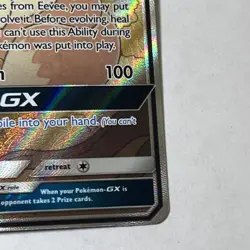 2019 Pokemon Sun & Moon Promo SM233 Eevee GX Holo Full Art Light Play LP - Image 4
