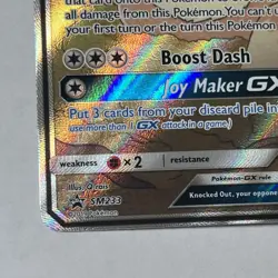 2019 Pokemon Sun & Moon Promo SM233 Eevee GX Holo Full Art Light Play LP - Image 5