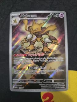 Pokemon TCG Alakazam MEP 009 Mega Evolution Black Star Promo - Image 1