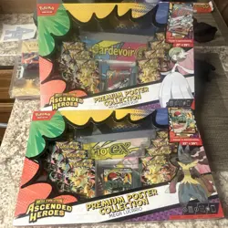 Pokemon Mega Evolution Ascended Heroes Poster Box Mega Lucario & Gardevoir - Image 1