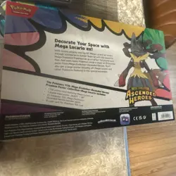 Pokemon Mega Evolution Ascended Heroes Poster Box Mega Lucario & Gardevoir - Image 4