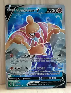 Conkeldurr V (Full Art) #073/078 Pokemon GO Ultra Rare - Image 1