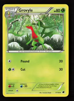 Grovyle 7/116 Normal Pokemon TCG Plasma Freeze LP - Image 1
