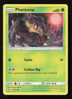 Phantump 6/145 Pokemon TCG SM - Guardians Rising MP - Image 1