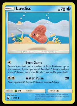 Luvdisc (Asako Ito Crochet) 44/168 Regular Pokemon TCG SM - Celestial Storm LP - Image 1