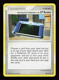 Team Galactic's Invention G-109 SP Radar 96/111 Pokemon TCG Rising Rivals MP - Image 1