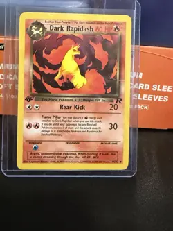 Pokemon TCG Dark Rapidash Team Rocket 1st Edition 44/82 LP - Image 1