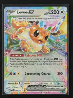 Eevee ex 075/131 Holo Pokemon TCG SV: Prismatic Evolutions NM - Image 1