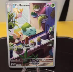 Pokemon Bulbasaur Illustration Rare Holo 70 HP Sv07 Stellar Crown 143/142 - Image 1