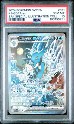 2024 POKEMON SVP EN-SV BLACK STAR PROMO #131 KINGDRA EX PSA 10 - Image 1