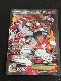 Pokemon Team Magma's Groudon EX Ultra Rare Holo 15/34 Double Crisis 190 HP/DMG - Image 1