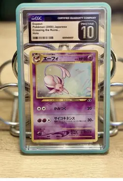 Pokemon 2000 Crossing The Ruins Espeon Neo JPN Holo CGC Pristine 10 ✨ POP 16 - Image 2
