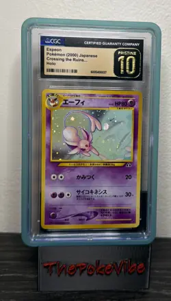 Pokemon 2000 Crossing The Ruins Espeon Neo JPN Holo CGC Pristine 10 ✨ POP 16 - Image 4