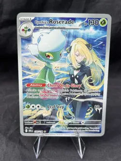 Cynthia’s Roserade 184/182 IR Destined Rivals Pokemon Card NM/M - Image 1