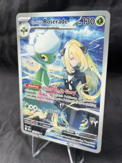 Cynthia’s Roserade 184/182 IR Destined Rivals Pokemon Card NM/M - Image 2