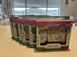Pokemon First Partner Illustration Collection Series 1 Factory Sealed Lot Of 6 - Image 1