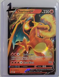 Charizard V 018/159 Pokemon Crown Zenith Holo NM (1 of 5) - Image 3