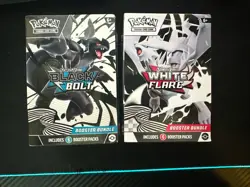 Pokemon Black Bolt and White Flare Booster Bundle Set of 2 Sealed - Image 1