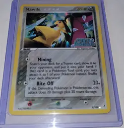 2006 Pokemon MAWILE ex Crystal Guardians Reverse Holo 9/100 holigraphic - Image 3