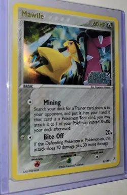 2006 Pokemon MAWILE ex Crystal Guardians Reverse Holo 9/100 holigraphic - Image 4