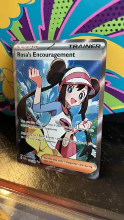 Rosa's Encouragement 114/088 Ultra Rare Perfect Order Pokemon Near Mint - Image 1